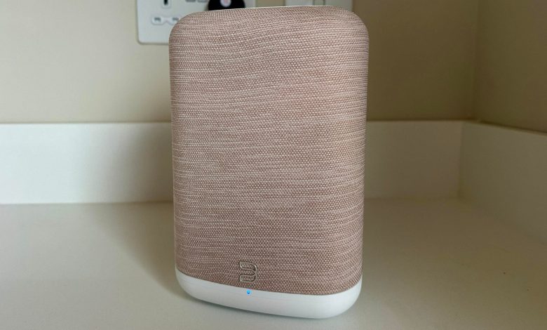 Front view of the Bluesound Pulse Flex 2025 wireless speaker