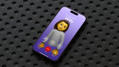 FaceTime Audio call on iPhone screen