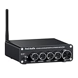 Fosi Audio BT30D Bluetooth 5.0 Stereo Audio Receiver Amplifier 2.1 Channel Mini Hi-Fi Class D Integrated Amp 50 Watt x2+100 Watt for Home Outdoor Passive Speakers/Subwoofer Powered Subwoofer