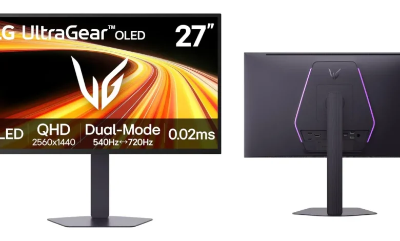 LG's new UltraGear display is the 'world's fastest OLED monitor' with a 720Hz refresh rate, now discounted by $200 (all-time low)