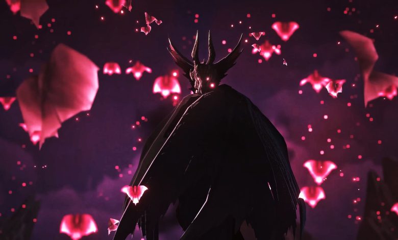 Edited screenshot of Malzeno in Monster Hunter Stories 3: Twisted Reflection