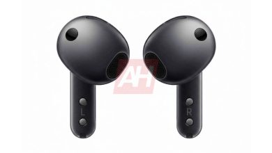 A photograph of the Samsung Galaxy Buds4 earbuds.
