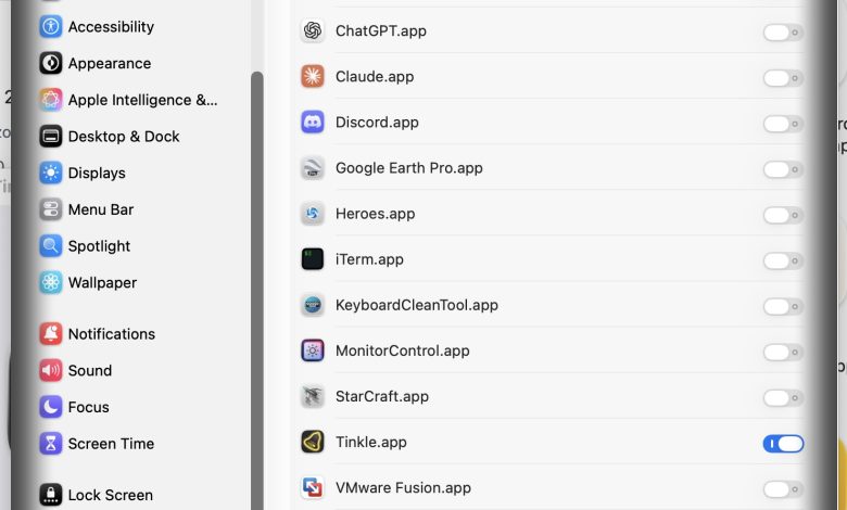 Tinkle temporarily draws a visual effect on active windows to make them obvious to see on the Mac