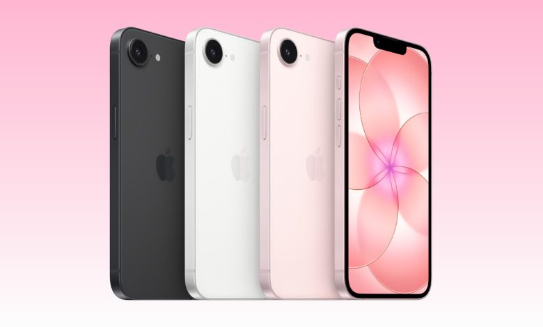 iPhone 17e in black white and pink colors