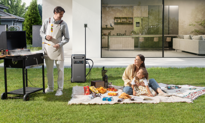 A man and a woman in a picnic blanket