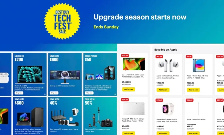 Apple, MacBooks, 50% off TVs, FREE $50 credits, smart home, more