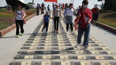 China Installed Pedestrian Bumpers on Certain Streets