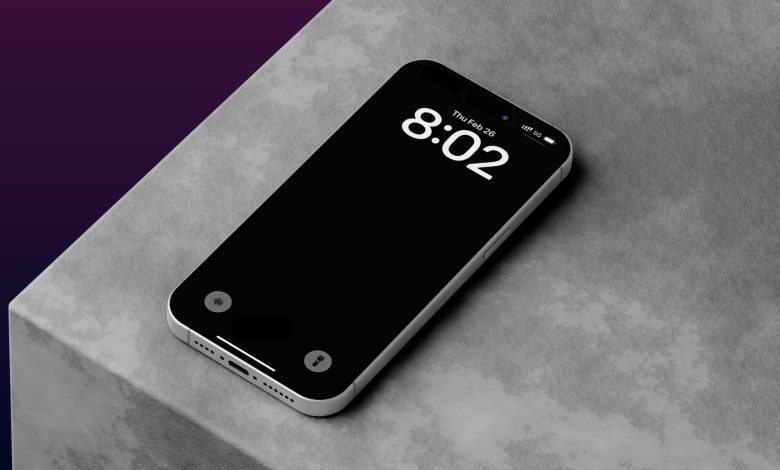 Black iPhone Lock Screen