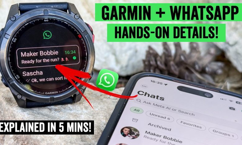 Garmin Launches WhatsApp Integration for Watches