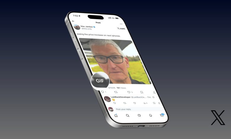 GIF on X on iPhone