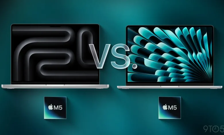 M5 14-inch MacBook Pro vs M5 13-inch MacBook Air