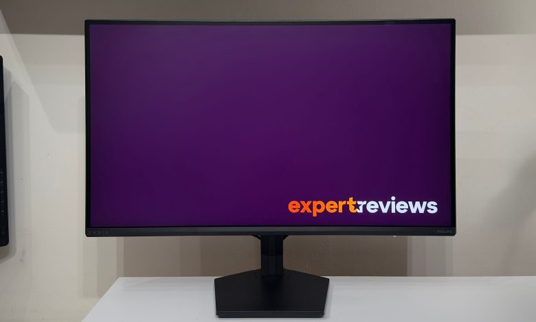 Philips Evnia 27M2N3500NF pictured from the front