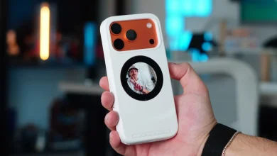 This iPhone Case Adds a touch screen Back and extra storage