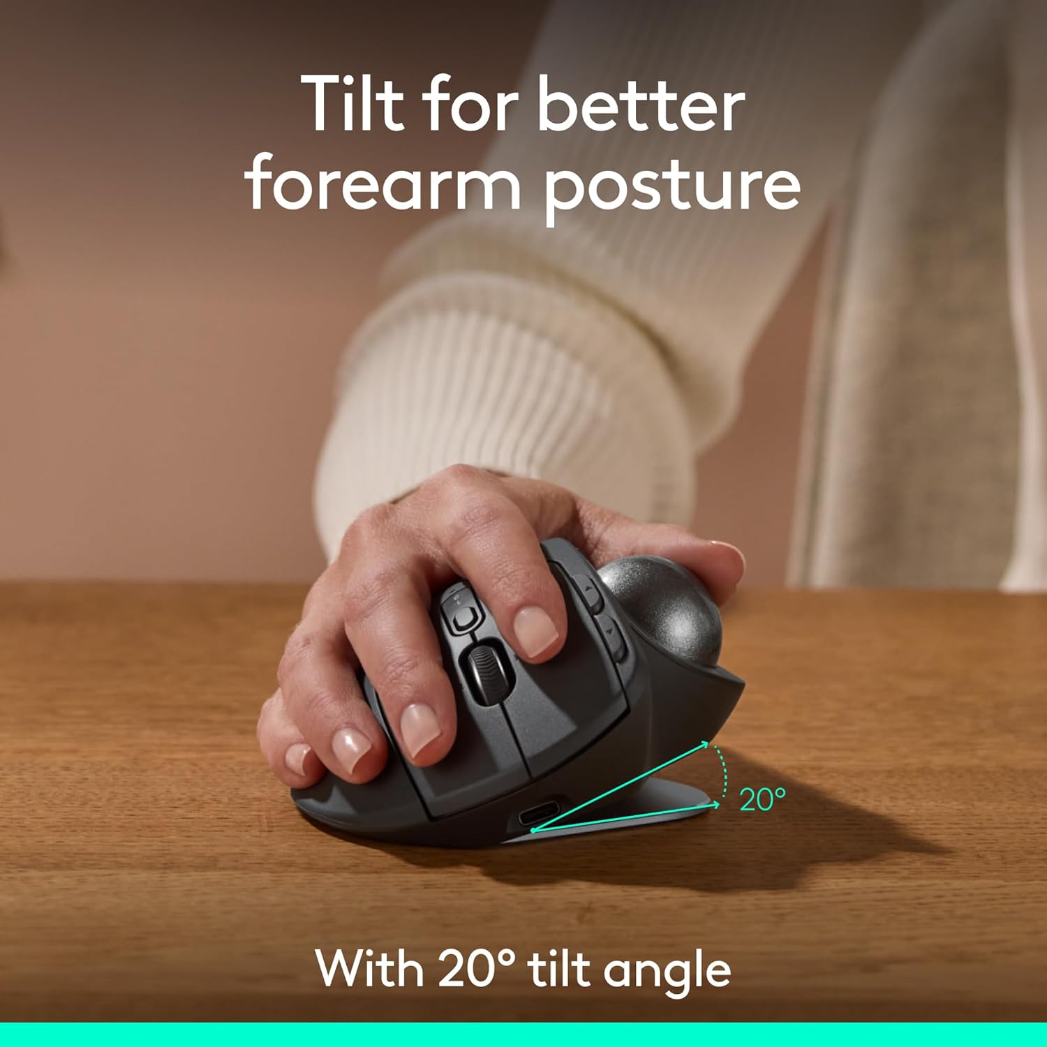 Logitech MX Ergo S Desk Setup