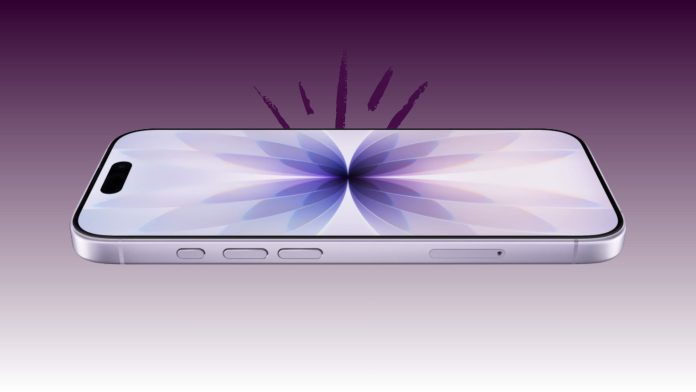 iPhone 17 showing its full screen