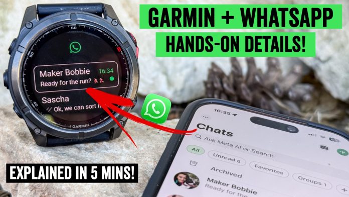 Garmin Launches WhatsApp Integration for Watches

