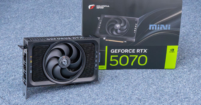 GeForce RTX 5070 Mini OC Review in color

