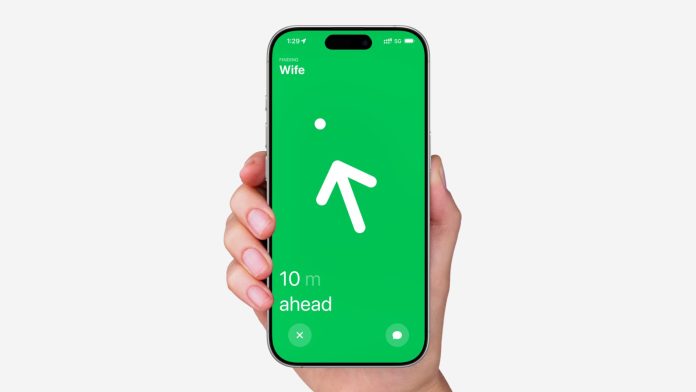 Using Precision Finding to locate people using iPhone