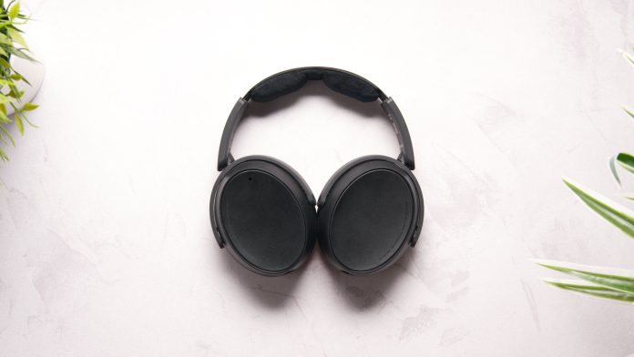 A photo of the Sennheiser HD 480 Pro Plus lying atop a white desk.