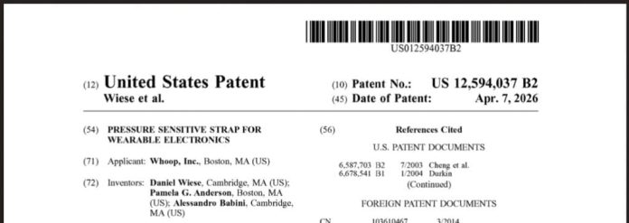 Whoop patent new device