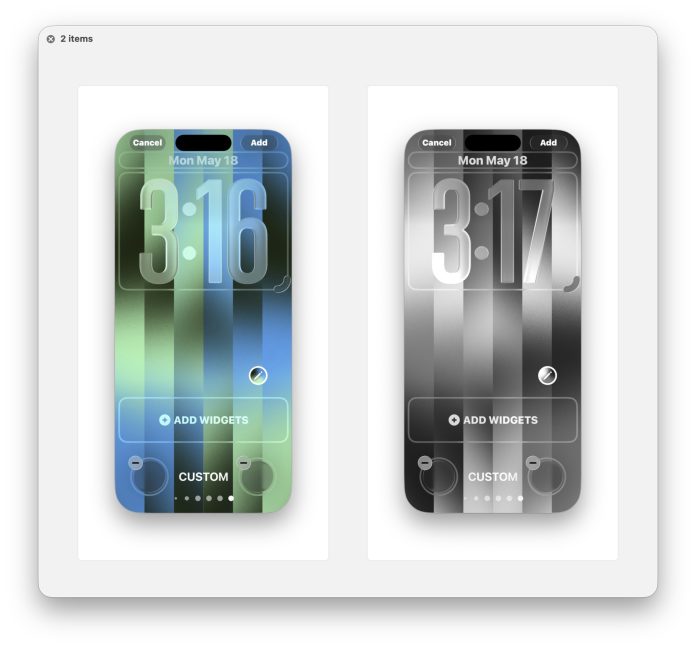 Custom Gradient wallpapers for iPhone