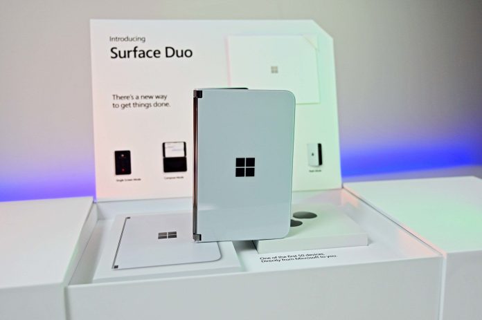 Microsoft almost solved the worst problem for folding phones: A new patent reveals the spring-loaded hinge design of the canceled Surface Duo 3.

