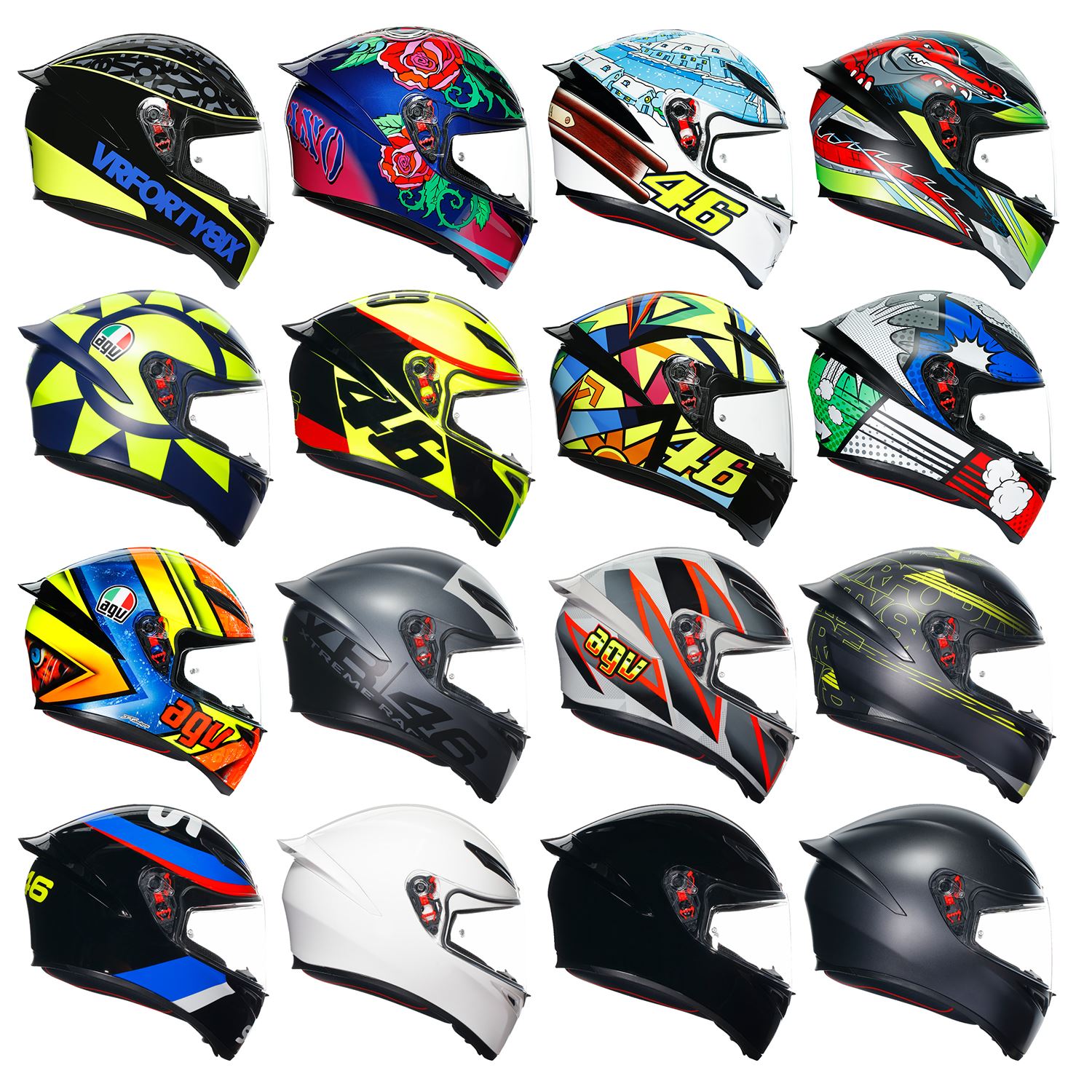 Riding on the highway wearing the AGV helmet