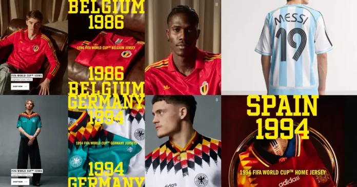 adidas unveils '80s and '90s FIFA World Cup jerseys 26 + get 50% off

