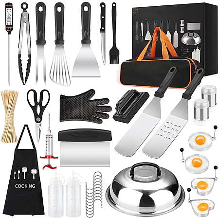 135-Pc Fitfort BBQ Griddle Grill Tools Tools Kit

