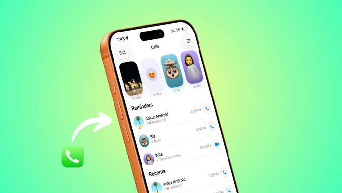 Call Back reminders iPhone Phone app