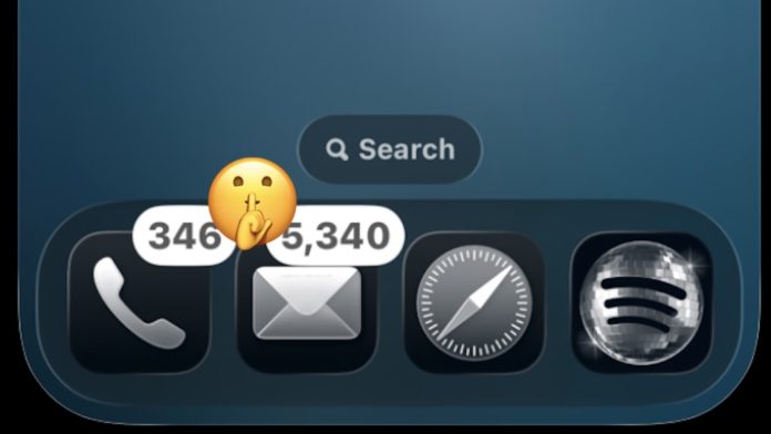 Clear icons provide a lovely distraction free muted iPhone experience