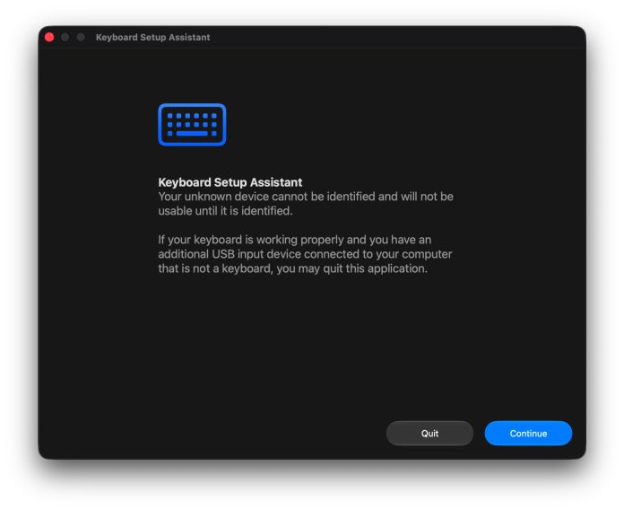 Keyboard Setup Assistant on Mac keeps popping up randomly