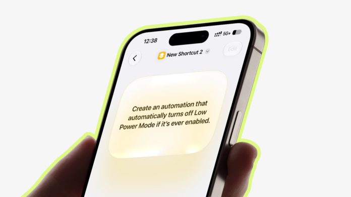 Creating automation to block iPhone from entering Low Power Mode